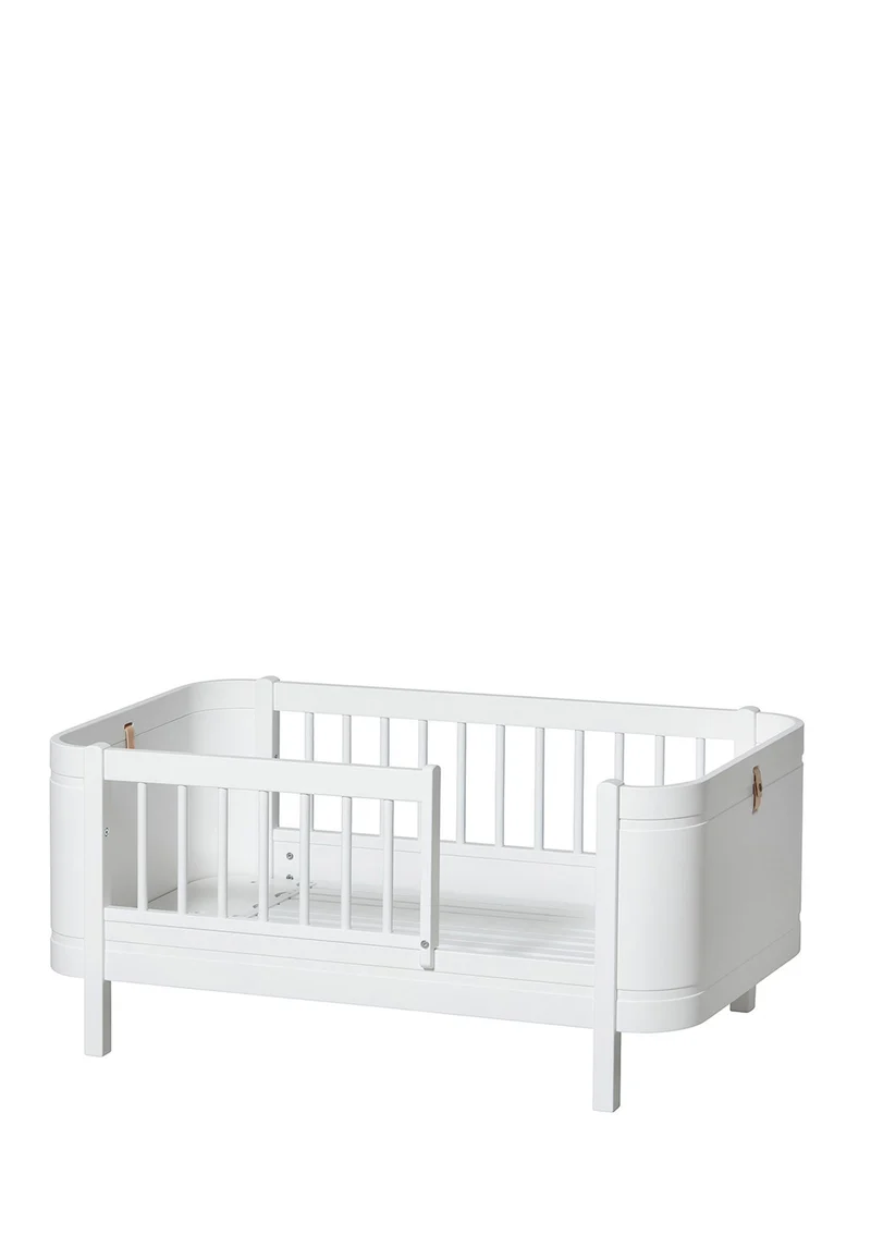 Babybett 'Wood Mini+' Weiß 122-162 x 68 cm