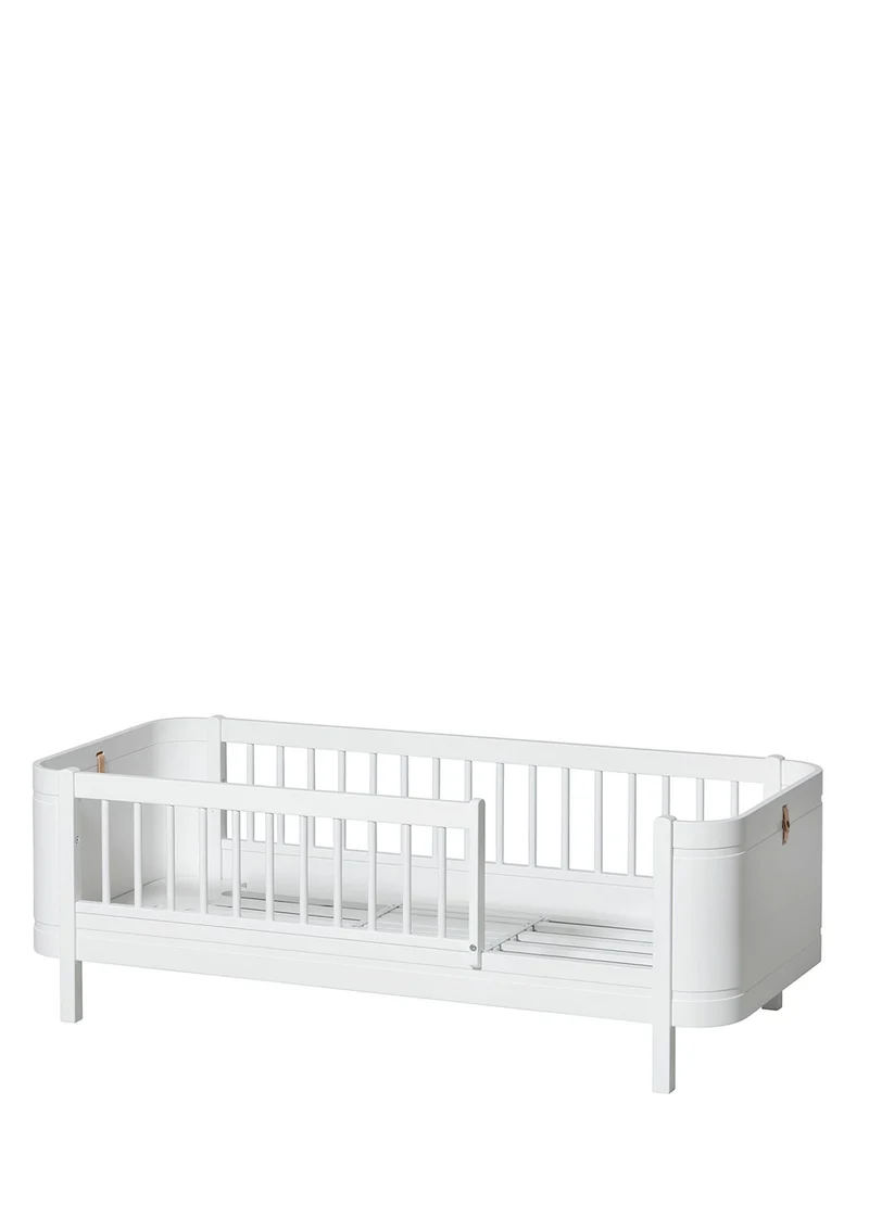 Babybett 'Wood Mini+' Weiß 122-162 x 68 cm