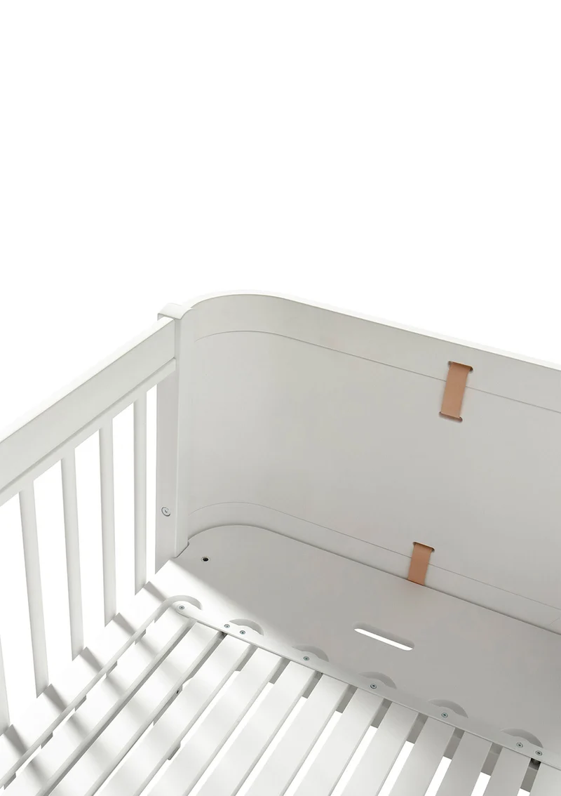Babybett 'Wood Mini+' Weiß 122-162 x 68 cm