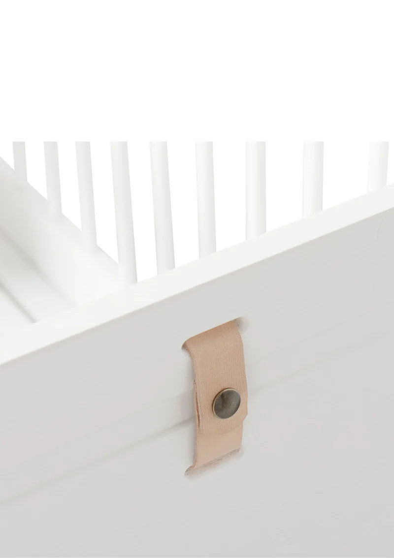 Babybett 'Wood Mini+' Weiß 122-162 x 68 cm