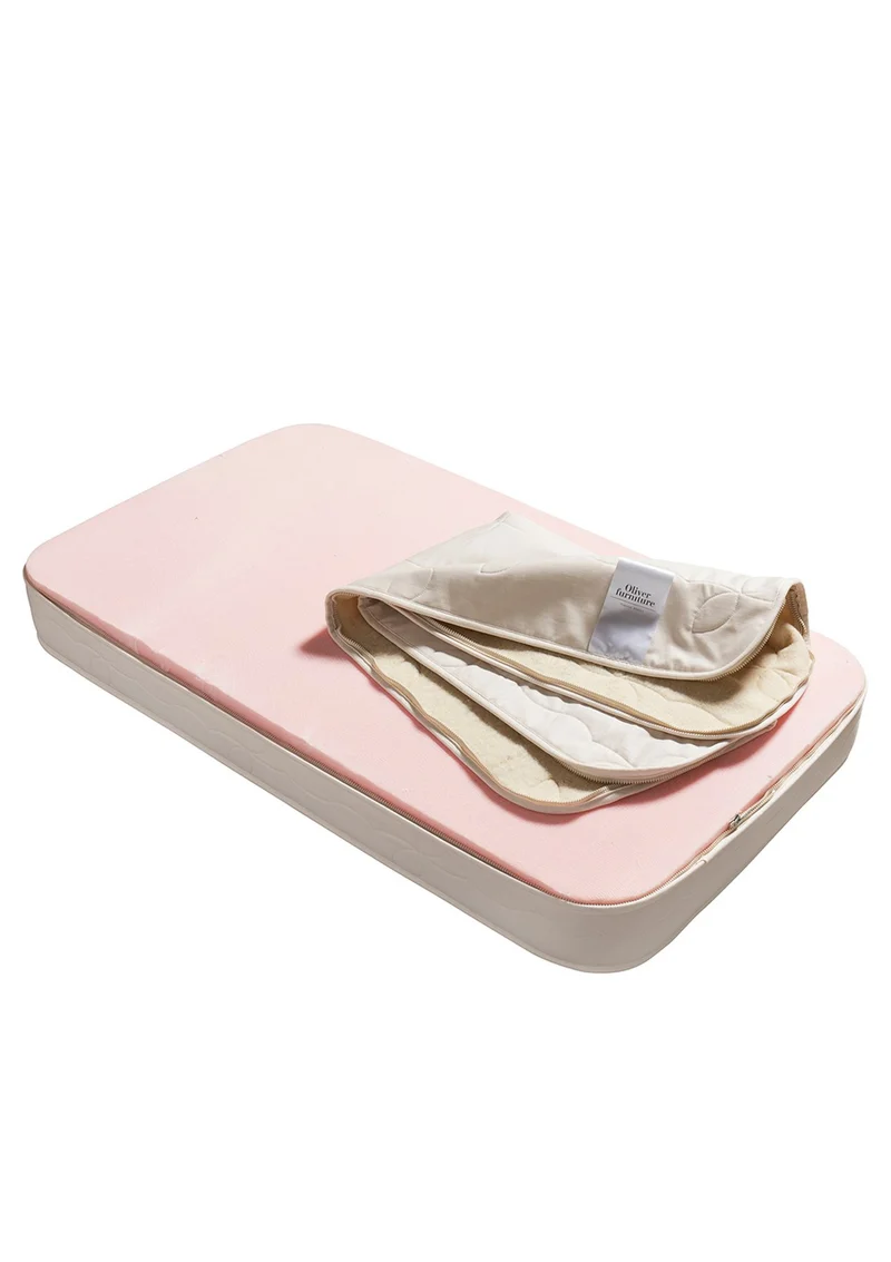 Babybett 'Wood Mini+' Weiß 122-162 x 68 cm