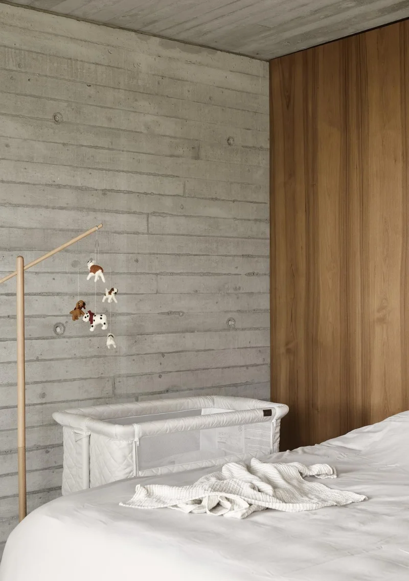 Beistellbett 'Side by Side' Natural Quilted Clay 84 x 50 cm