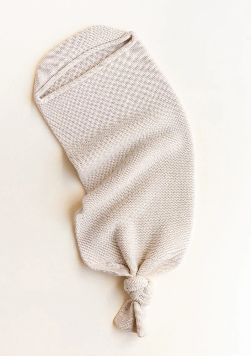 Merino Strick-Pucksack 'Cocoon' Cream