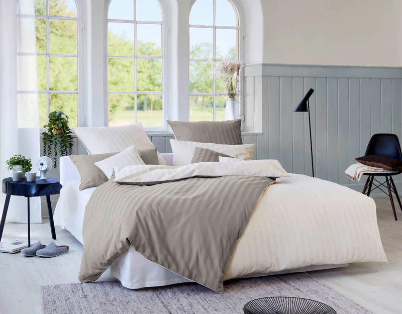 Bio Satin-Wendebettwäsche Linea