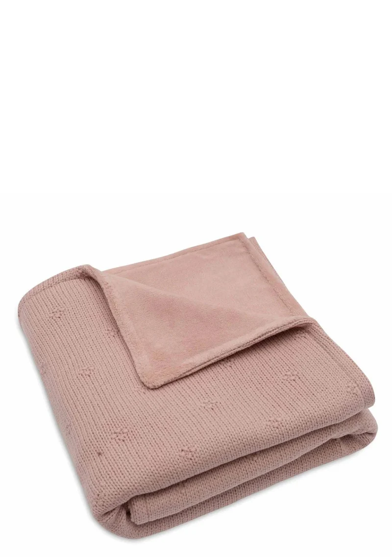 Decke Wiege 'Cosy Knit' Wild Rose 100 x 75 cm