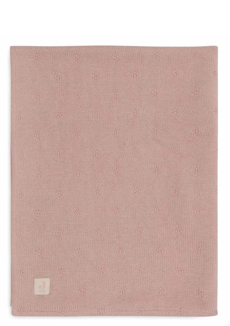 Decke Wiege 'Cosy Knit' Wild Rose 100 x 75 cm