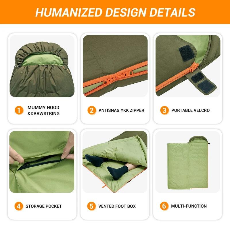 0 Degree Recycled Down & Cotton Sleeping Bag
