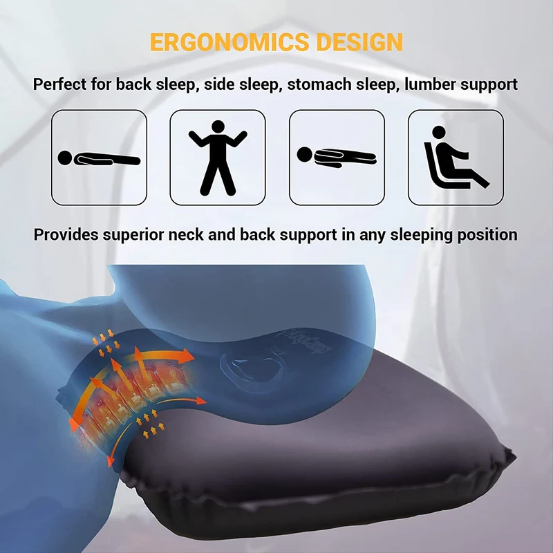 Self-inflating Neck & Lumbar Support Pillows
