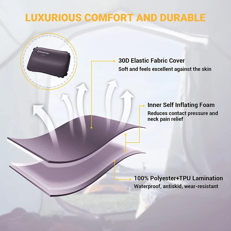 Self-inflating Neck & Lumbar Support Pillows