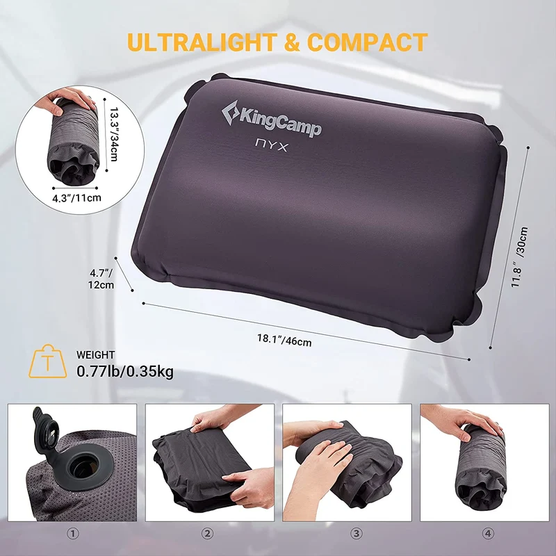Self-inflating Neck & Lumbar Support Pillows