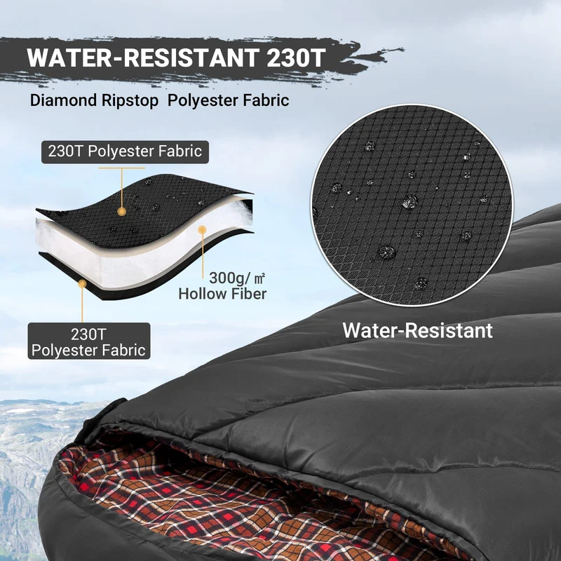 34F Extra Wide Sleeping Bag for Youth
