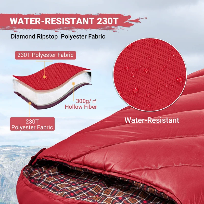 34F Extra Wide Sleeping Bag for Youth