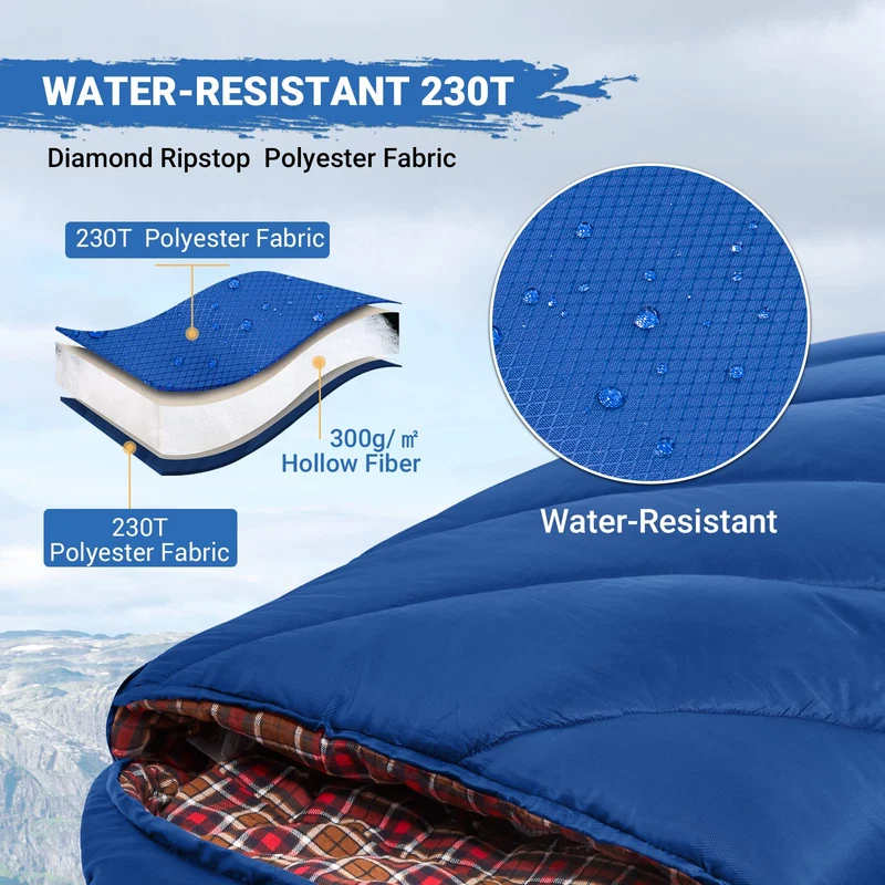 34F Extra Wide Sleeping Bag for Youth