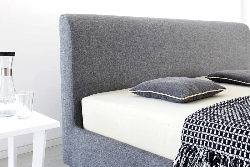 Polsterbett 180x200 mit Kopfteil Cosy-S light grey