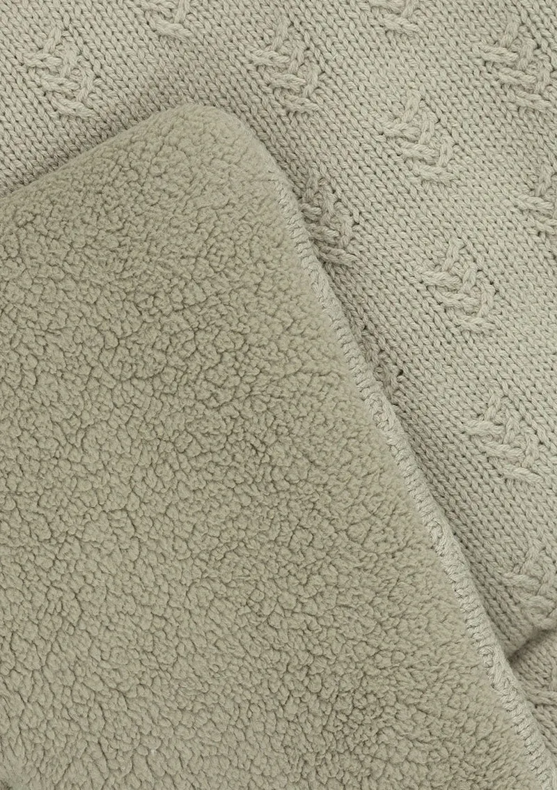 Krabbeldecke 'Grain Knit' Olive Green 95 x 75 cm