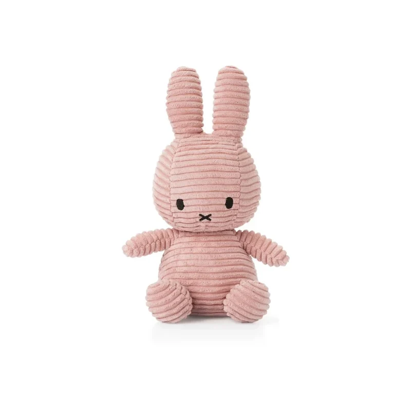 Miffy Cord-Kuscheltier – 33 cm in Weiß oder Rosa