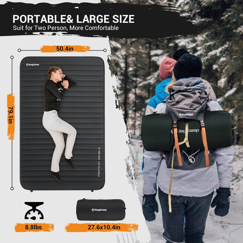 PREMIUM DOUBLE 7.5 Self-Inflating Foam Sleeping Pad