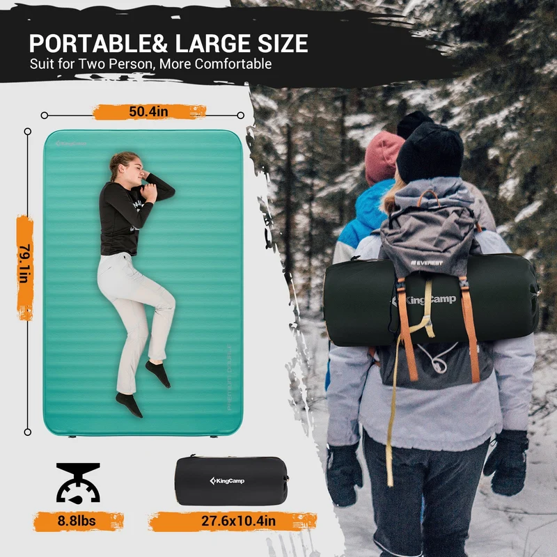 PREMIUM DOUBLE 7.5 Self-Inflating Foam Sleeping Pad