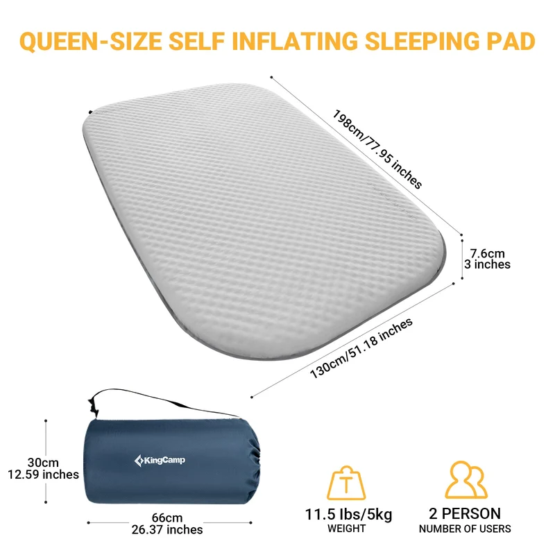Double Self Inflating Sleeping Pad