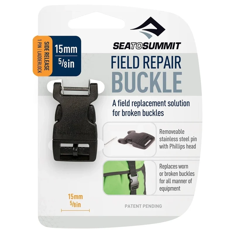 Sea to Summit Field Repair Buckle - Hebilla de cinturón de 2 vías 1 Pin 20 mm (black)