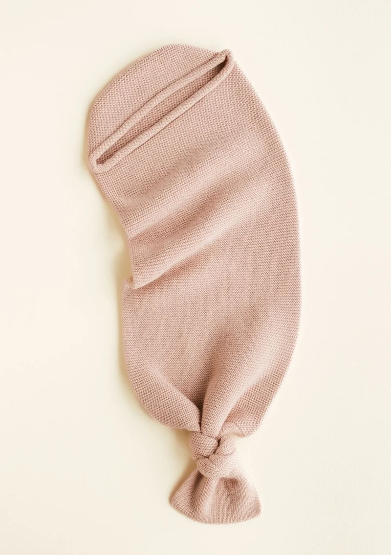 Merino Strick-Pucksack 'Cocoon' Apricot