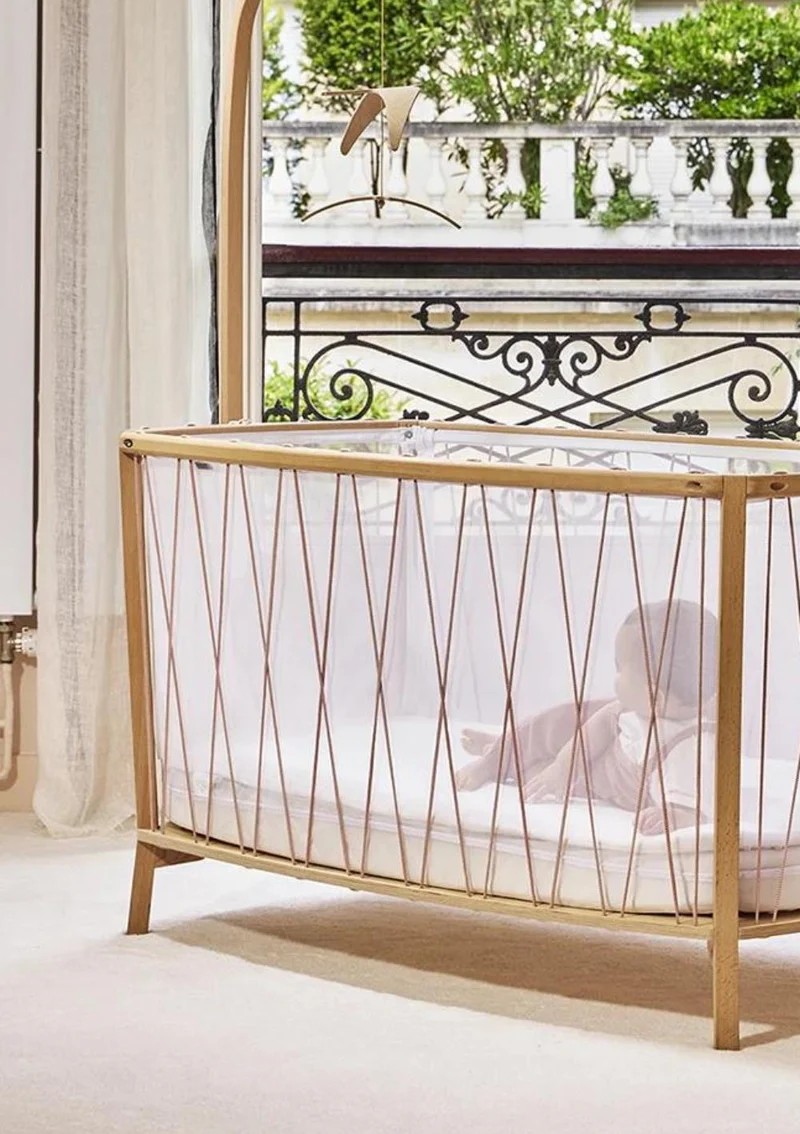 Babybett 'Kimi' Rosenholz 120 x 66 cm