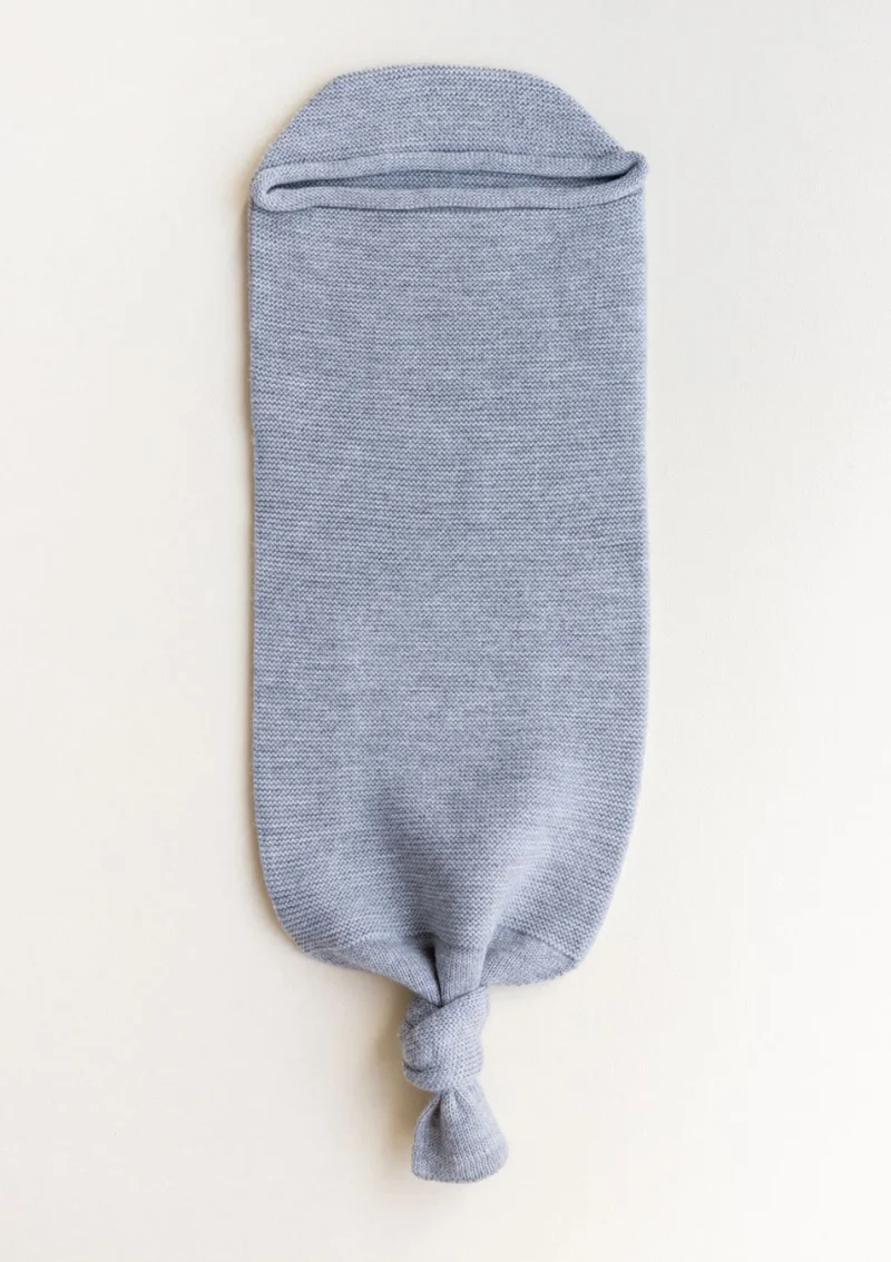 Merino Strick-Pucksack 'Cocoon' grey melange
