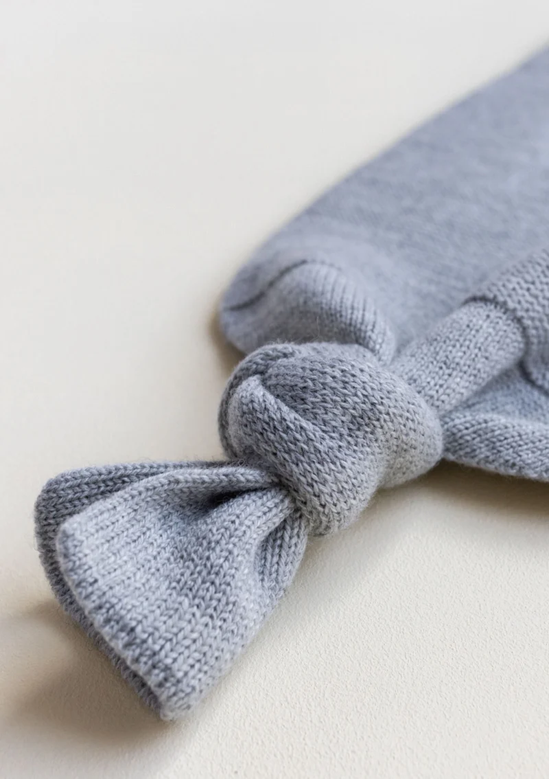 Merino Strick-Pucksack 'Cocoon' grey melange