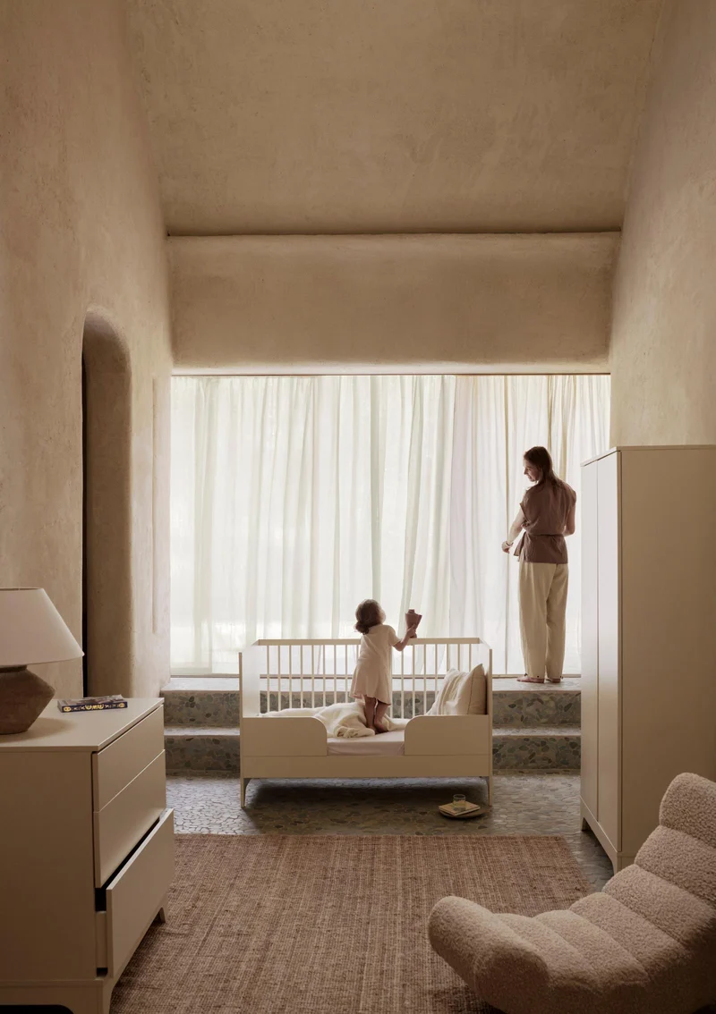 2-in-1 Bett 'Tsugi' Butter 140 x 70 cm