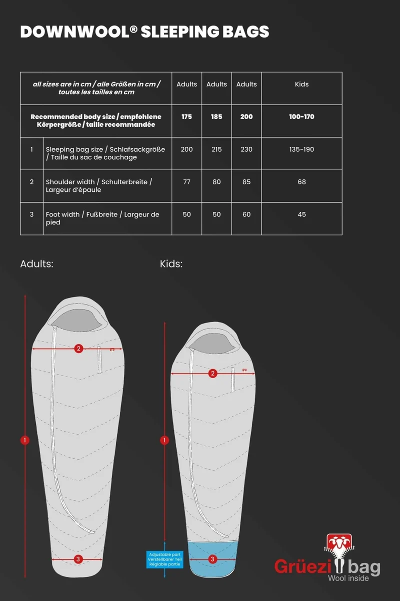 DownWool 2.0 Subzero Schlafsack Regular | -8 °C