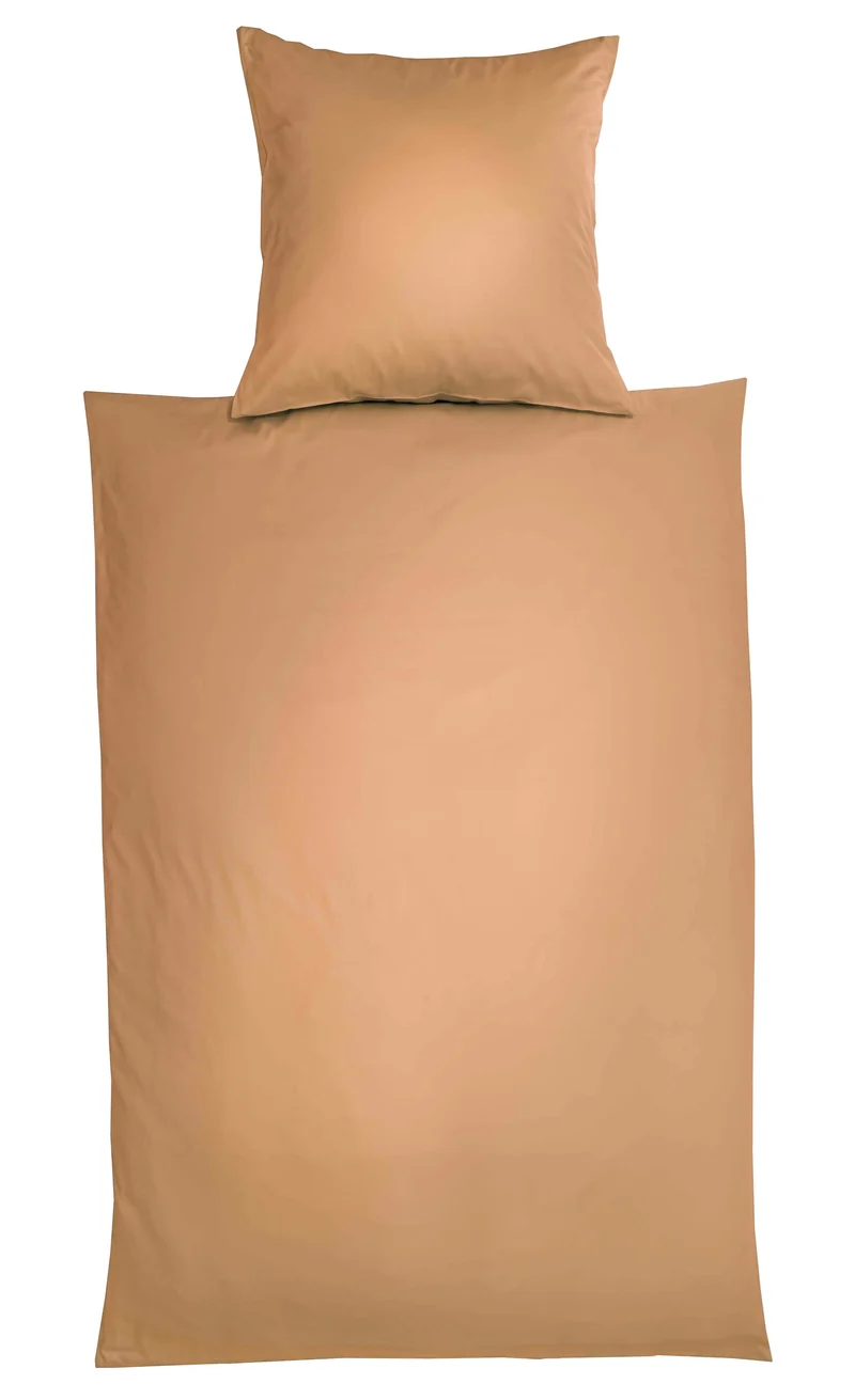 Bettwäsche Uni Satin Glatt
