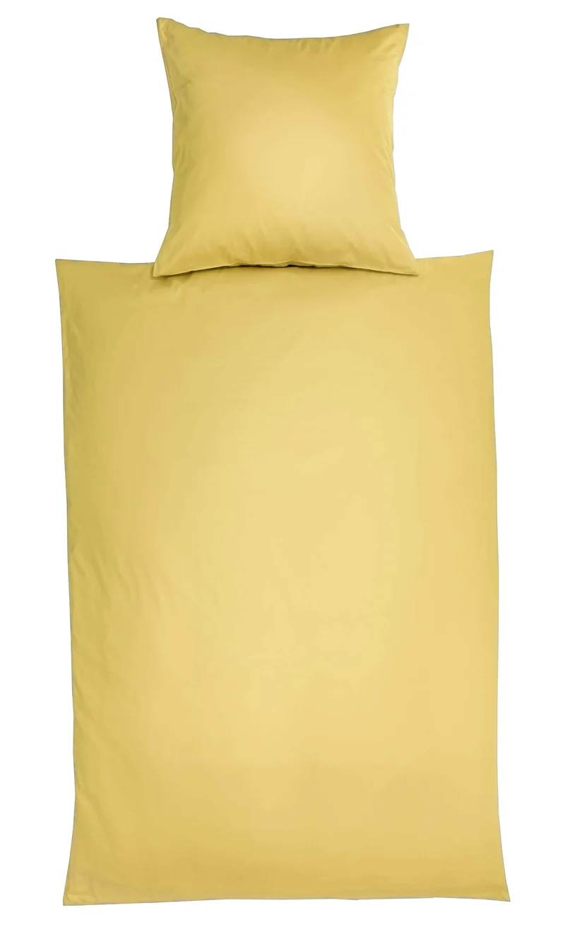 Bettwäsche Uni Satin Glatt