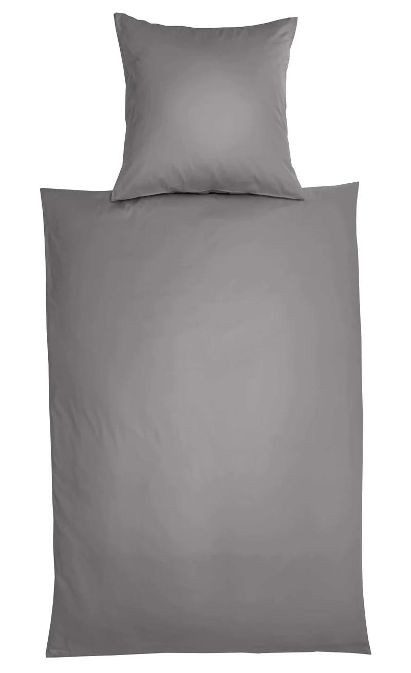 Bettwäsche Uni Satin Glatt