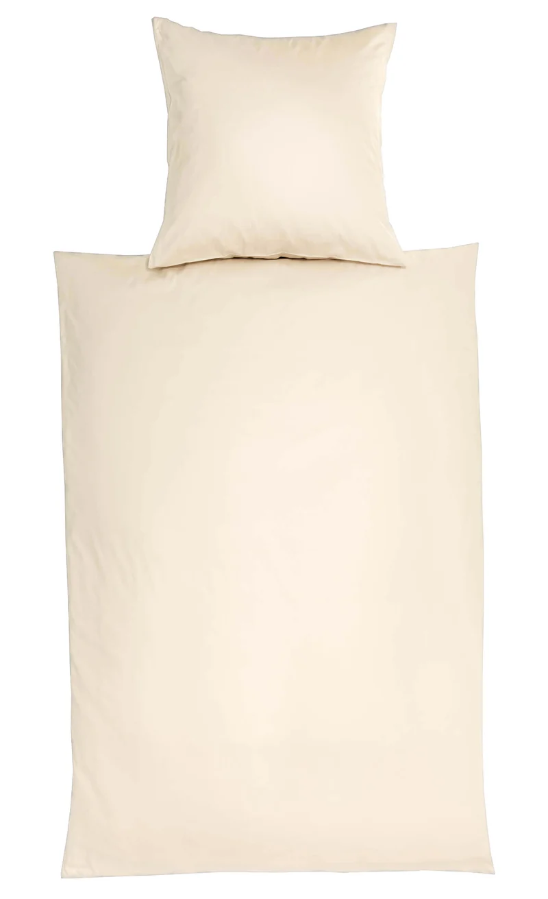 Bettwäsche Uni Satin Glatt