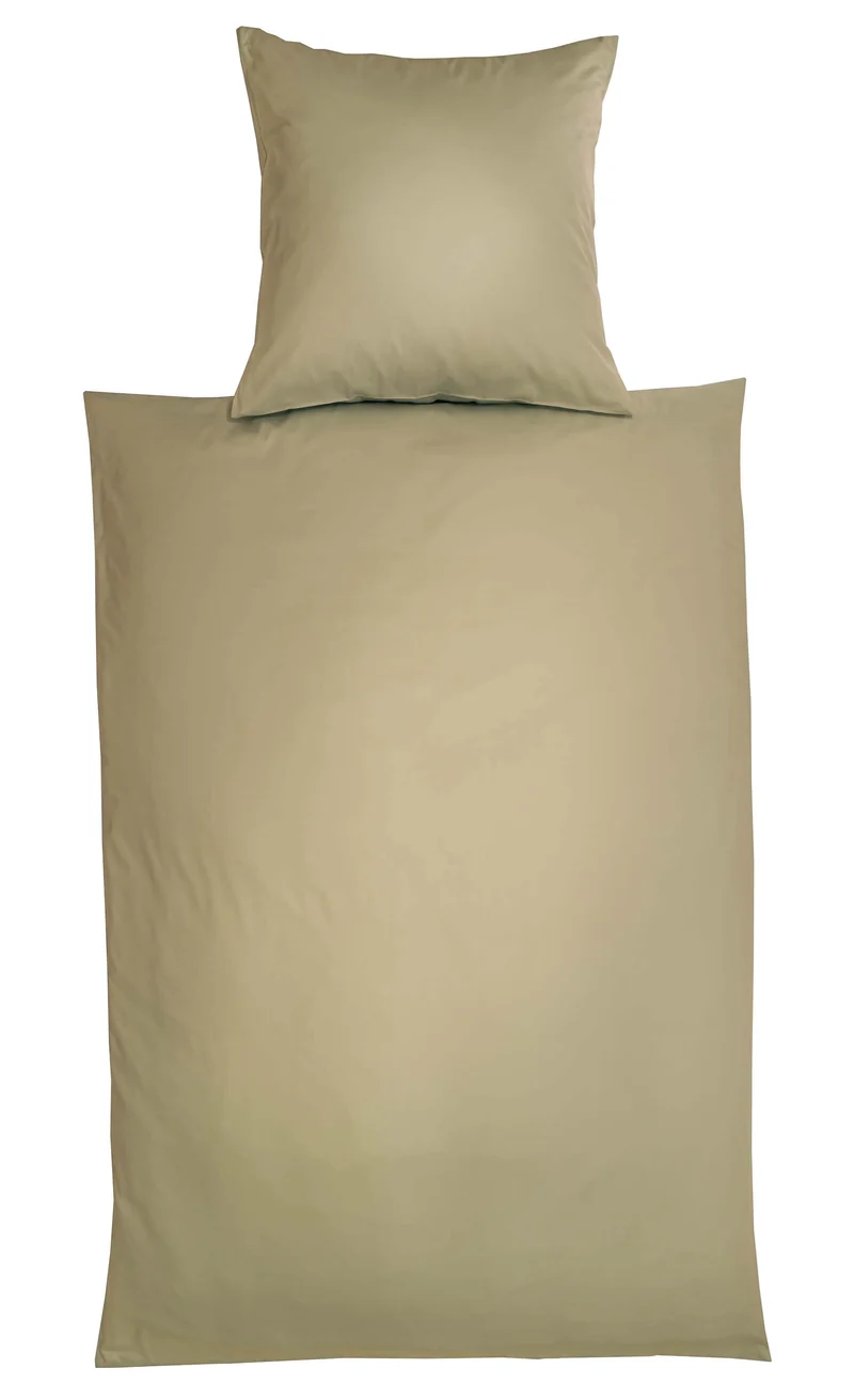 Bettwäsche Uni Satin Glatt