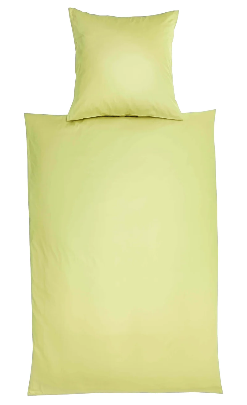 Bettwäsche Uni Satin Glatt