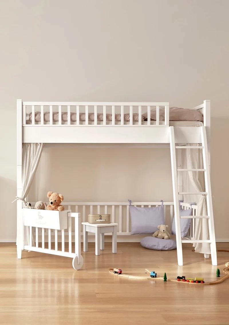 Spielbett weiß 200 x 90 cm