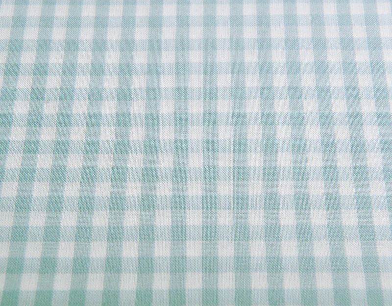 Bio Edel-Linon-Kinderbettwäsche Vichy Karo hellblau