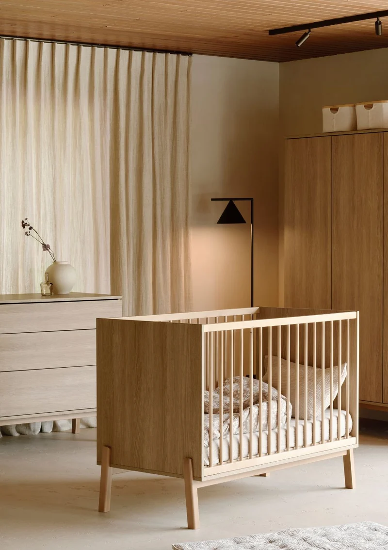 Babybett 'Ashi' Honey Ash 120 x 60 cm