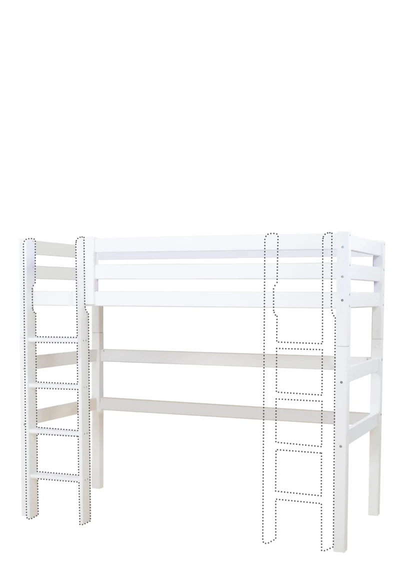 'ECO Luxury' Hochbett weiß 200 x 90 cm