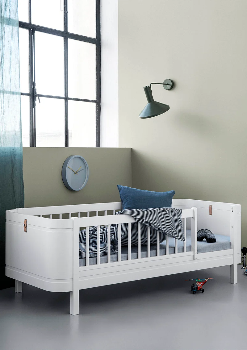 Juniorbett 'Wood Mini+' weiß 162 x 68 cm