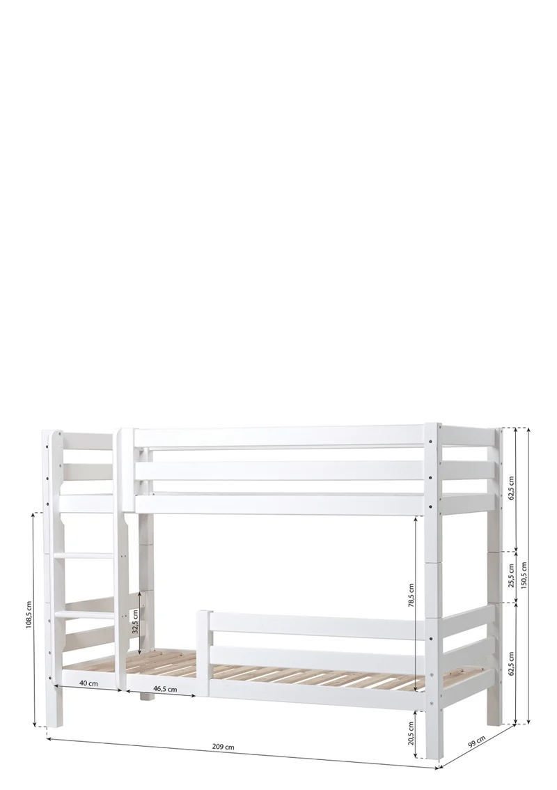 'ECO Luxury' Etagenbett weiß 200 x 90 cm