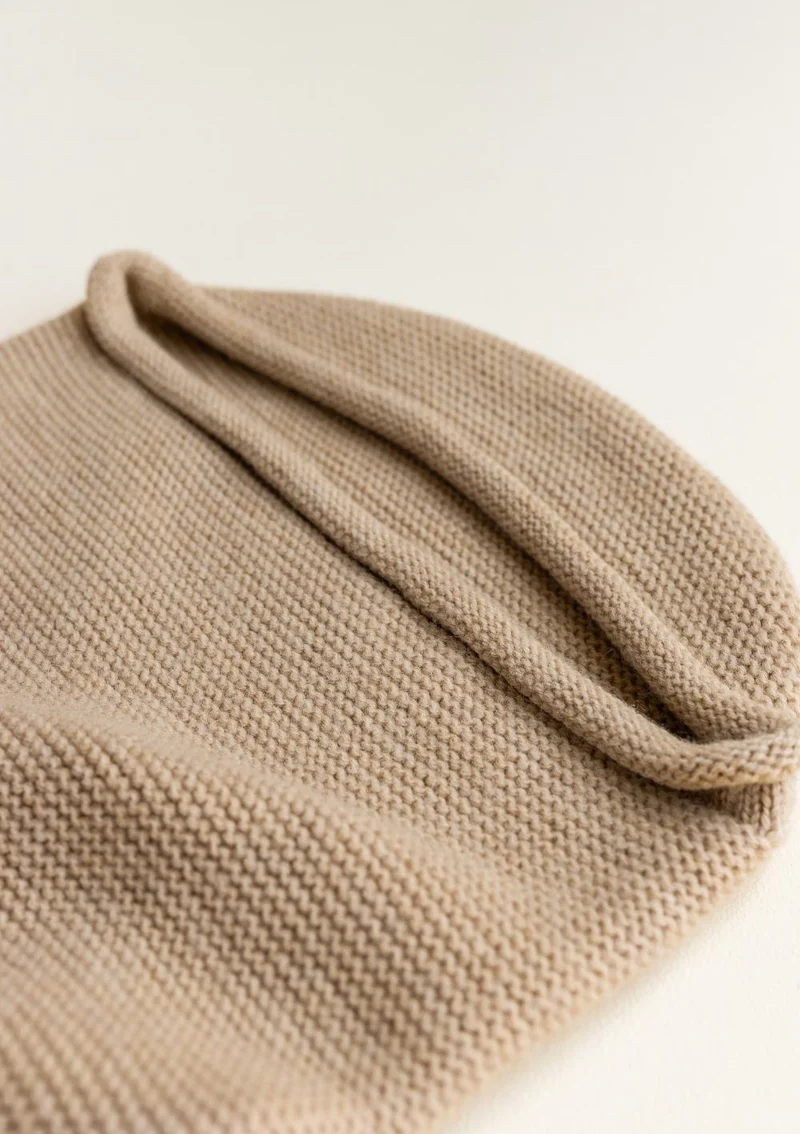 Merino Strick-Pucksack 'Cocoon' Sand