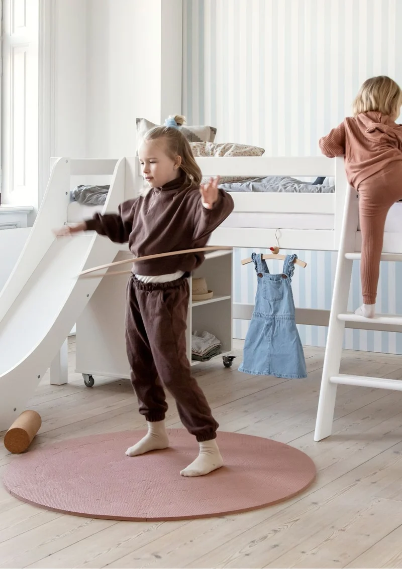 'ECO Luxury' Spielbett mit Rutsche weiß 200 x 90 cm