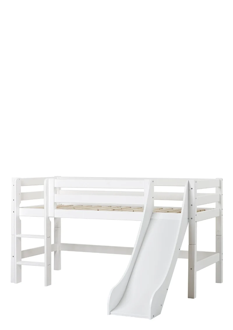 'ECO Luxury' Spielbett mit Rutsche weiß 200 x 90 cm