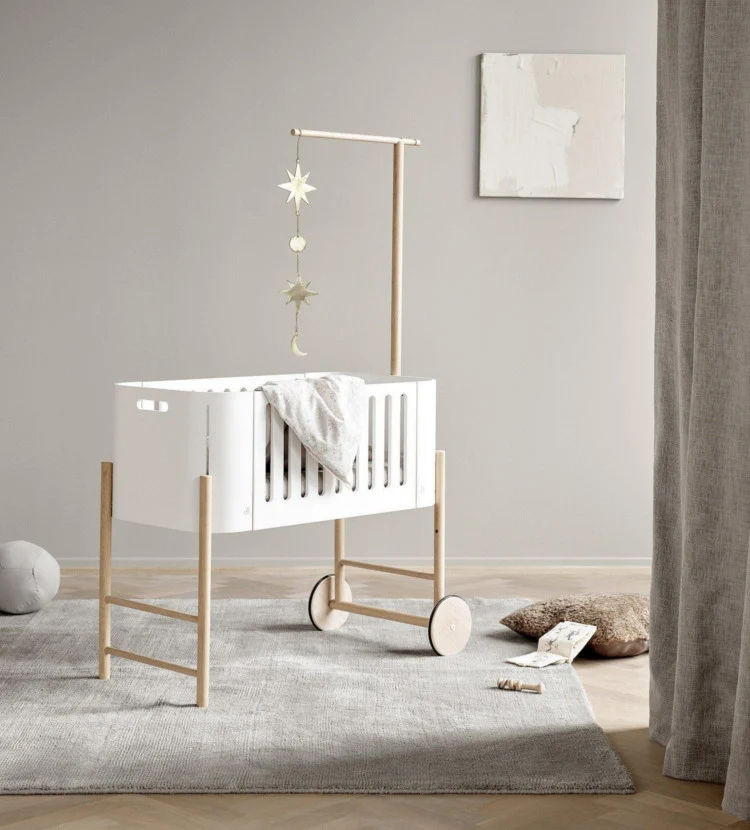 Betthimmel für Beistellbett 'Wood' Weiß