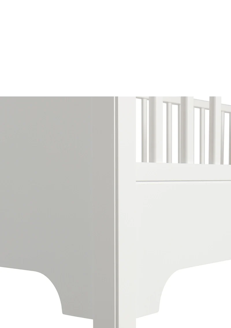 halbhohes Hochbett 'Seaside Classic' weiß 200 x 90 cm