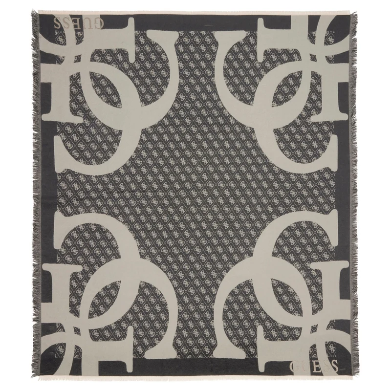 Guess Jacquard Kefiah - Pañuelo 135x135 cm (black)