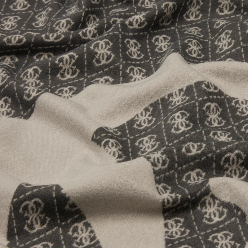 Guess Jacquard Kefiah - Pañuelo 135x135 cm (black)