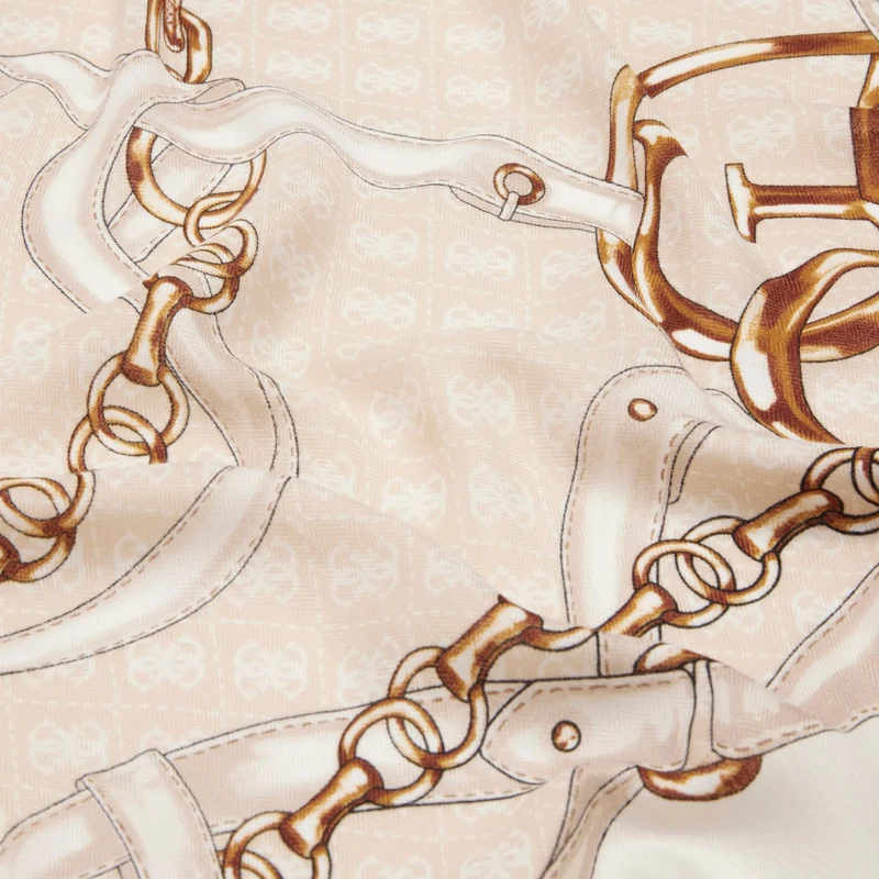 Guess Noelle Printed Kefiah - Pañuelo 130x130 cm (ivory)